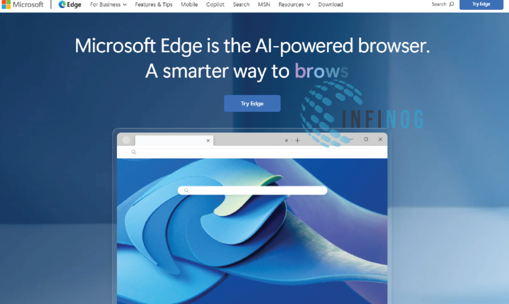  Microsoft Edge download page.