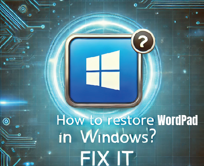 How to Restore Missing WordPad in Windows? [Fix it]