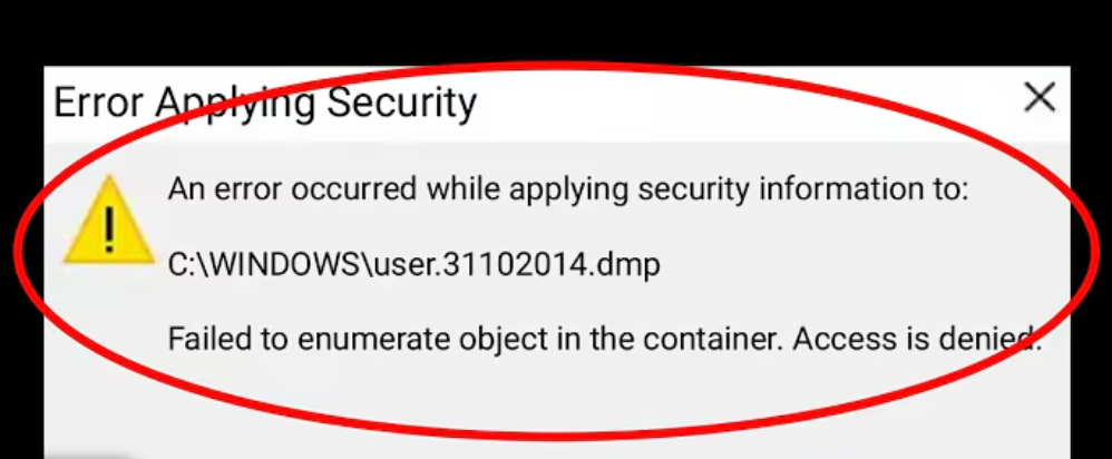Fix: Failed to Enumerate Objects in the Container